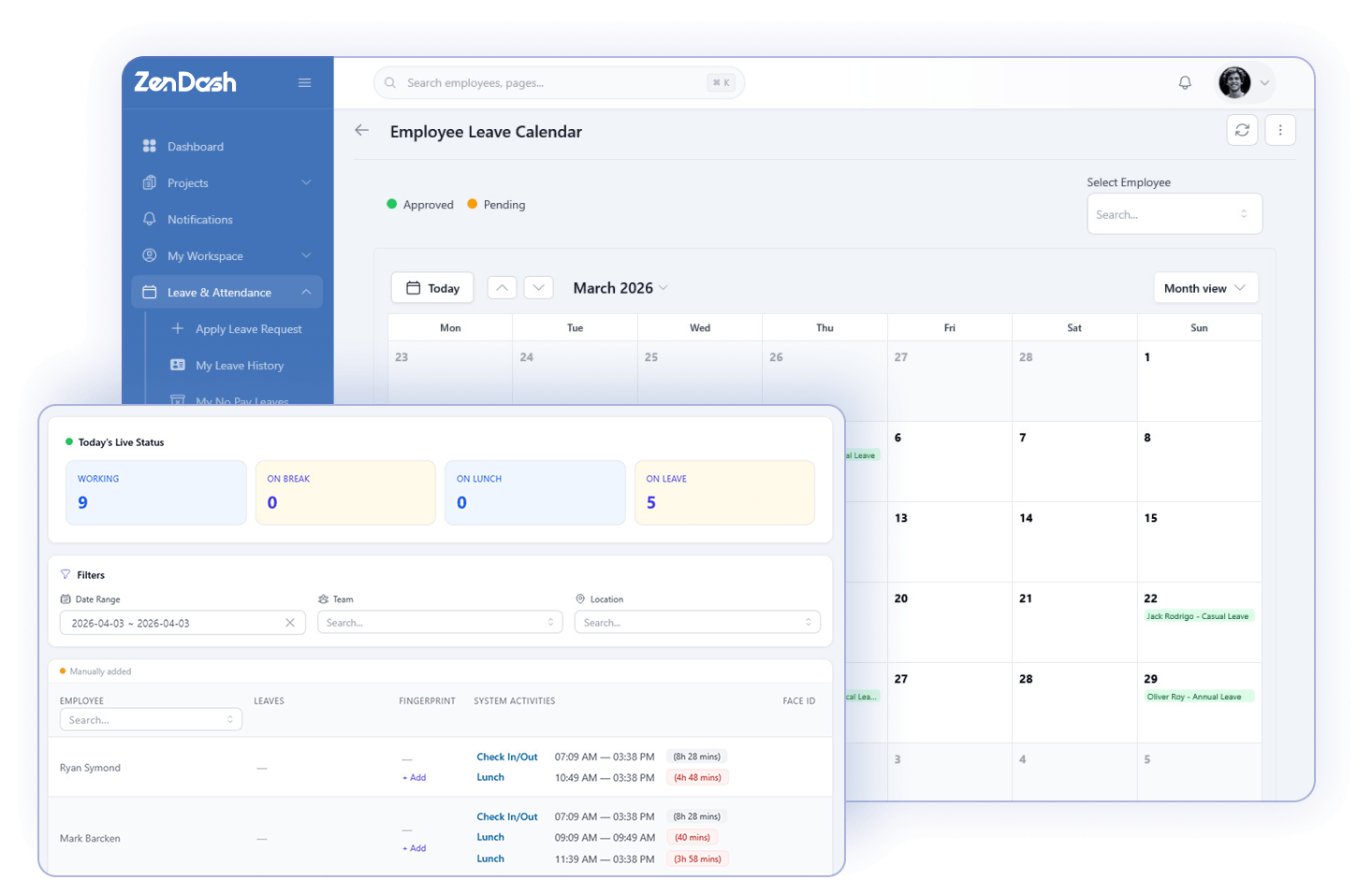 Leave and Attendance Management